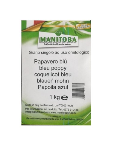 Manitoba Papavero blu 1 Kg