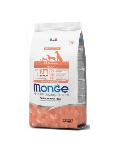 Monge Natural Superpremium All Breeds Adult Salmone 2,5 Kg