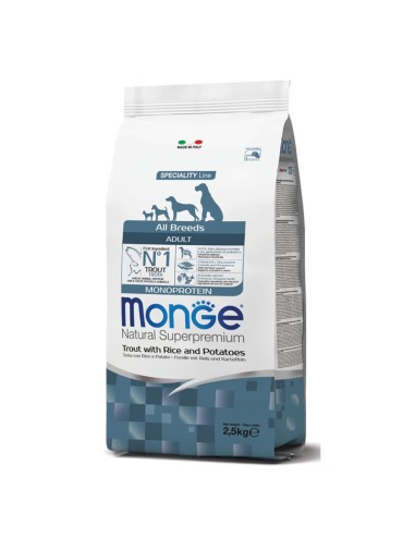Monge Natural Superpremium All Breeds Adult Trota 2,5 Kg