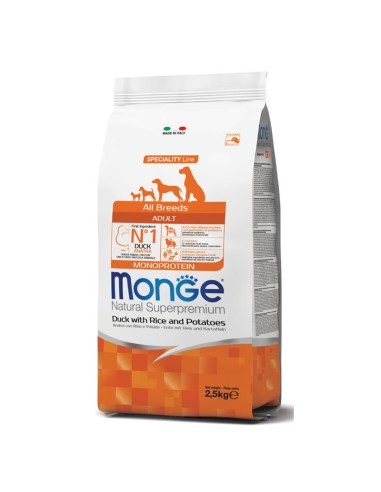 Monge Natural Superpremium All Breeds Adult Anatra 2,5 Kg