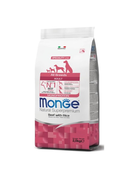 Monge Natural Superpremium All Breeds Adult Manzo 2,5 Kg