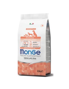 Monge Natural Superpremium All Breeds Puppy Salmone 2,5 Kg