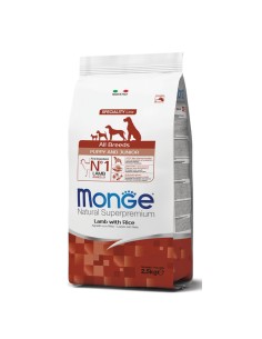 Monge Natural Superpremium All Breeds Puppy Agnello 2,5 Kg