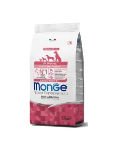 Monge Natural Superpremium All Breeds Puppy Manzo 2,5 Kg