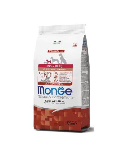 Monge Natural Superpremium Mini Puppy Agnello