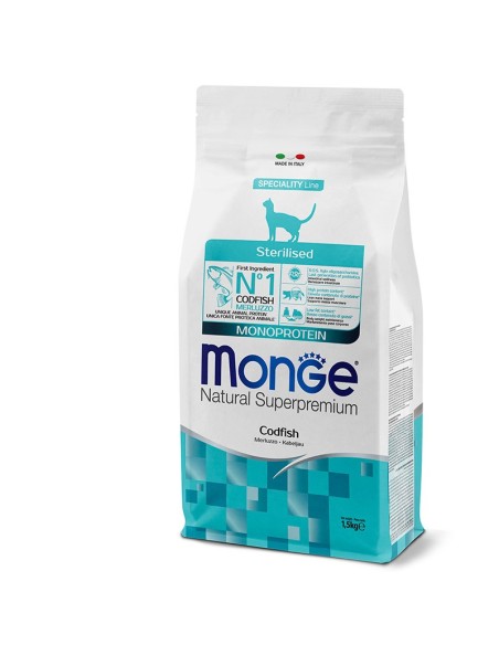Monge Gatto Sterilised Merluzzo 1,5 Kg