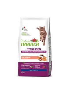 Natural Trainer Gatto Adult Sterilised Salmone