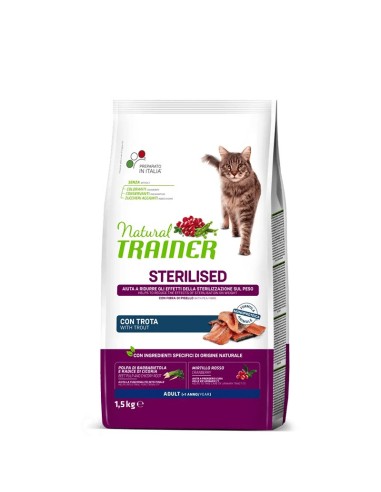 Natural Trainer Gatto Adult Sterilised Trota