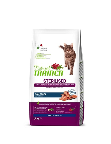 Natural Trainer Gatto Adult Sterilised Trota