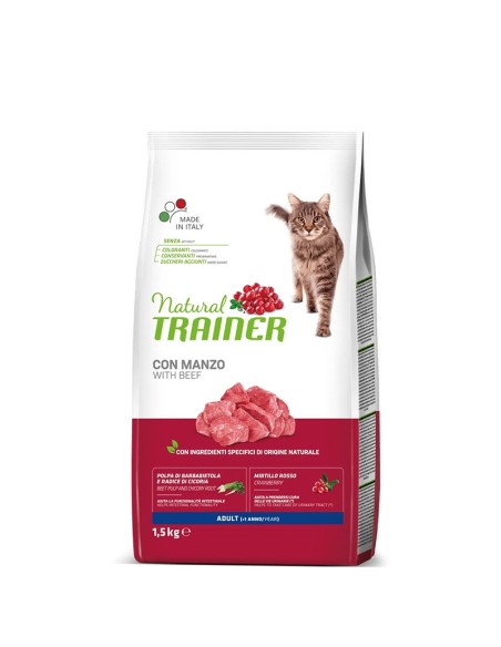 Natural Trainer Gatto Adult Manzo