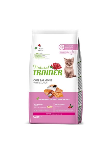 Natural Trainer Gatto Kitten Salmone 1,5 Kg