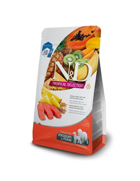 Farmina N&D Adult Medium Salmone e Frutti Tropicali 2 Kg