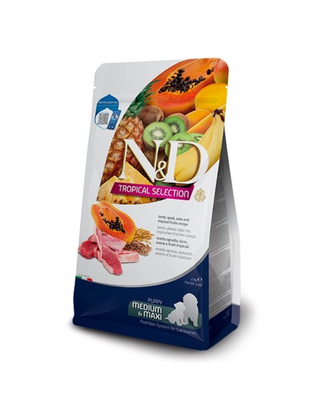 Farmina N&D Puppy Medium Agnello e Frutti Tropicali 2 Kg