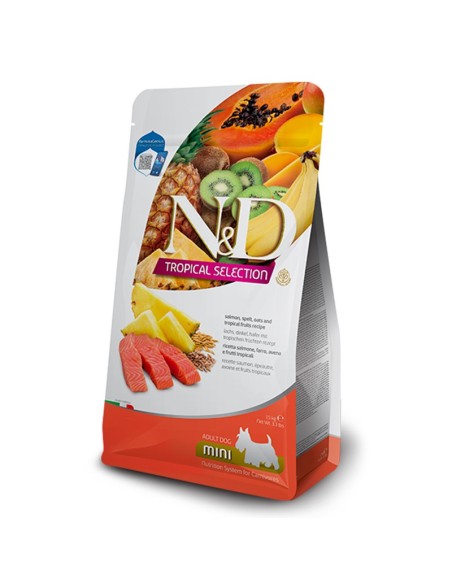 Farmina N&D Adult Mini Cane Salmone e Frutti Tropicali 1,5 Kg