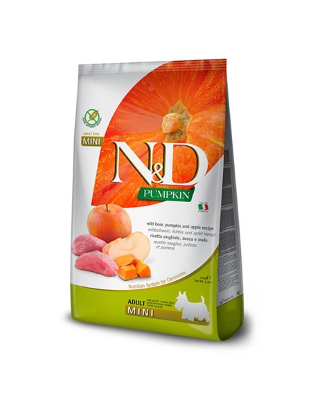 Farmina N&D Cane Adult Mini Cinghiale, Zucca e Mela 800 gr