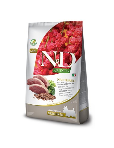 Farmina N&D Cane Neutered Anatra, Quinoa, Broccoli e Asparagi 800 gr