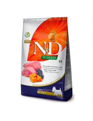 Farmina N&D Cane Adult Mini Agnello, Zucca e Mirtilli 800 gr