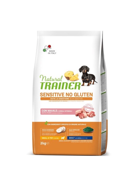 Natural Trainer Cane Adult Mini Sensitive No Gluten Maiale