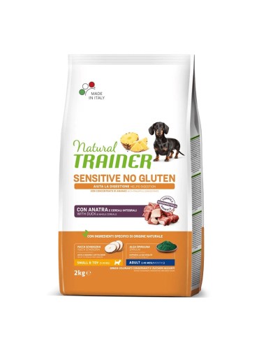 Natural Trainer Cane Adult Mini Sensitive No Gluten Anatra 2 Kg