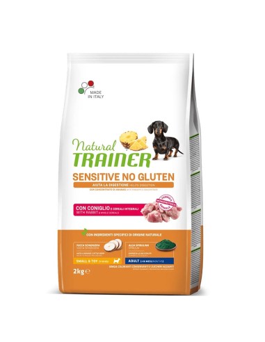 Natural Trainer Cane Adult Mini Sensitive No Gluten Coniglio