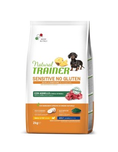 Natural Trainer Cane Adult Mini Sensitive No Gluten Agnello