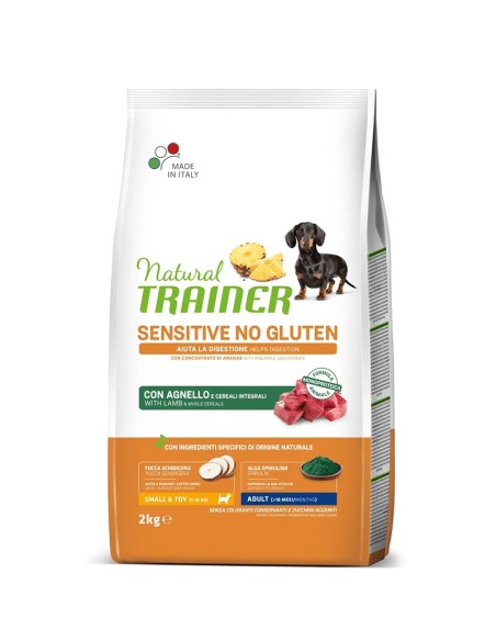 Natural Trainer Cane Adult Mini Sensitive No Gluten Agnello