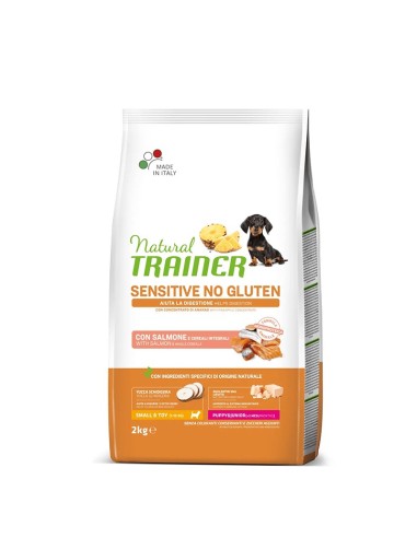 Natural Trainer Cane Puppy Mini Sensitive No Gluten Salmone