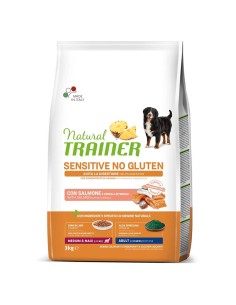 Natural Trainer Cane Adult Medium Sensitive No Gluten Salmone 3 Kg
